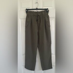 FIRM PRICE H&M Women’s  Olive Green Drawstring Elastic Waist Size 8